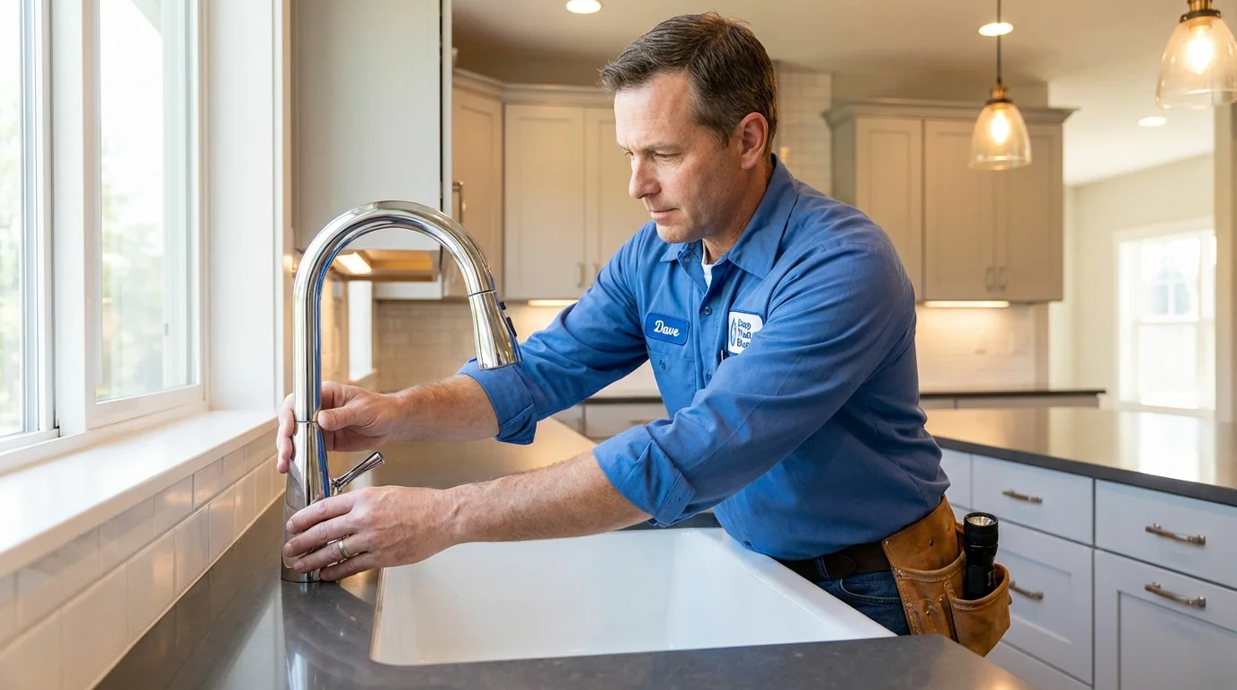 Kitchen faucet installation by Johns Plumbing LLC in Hephzibah